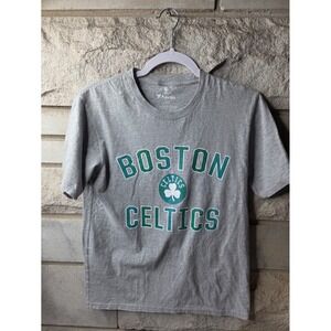 Fanatics Boston Celtics NBA Graphic T-Shirt Mens Large Gray Short Sleeve Tee